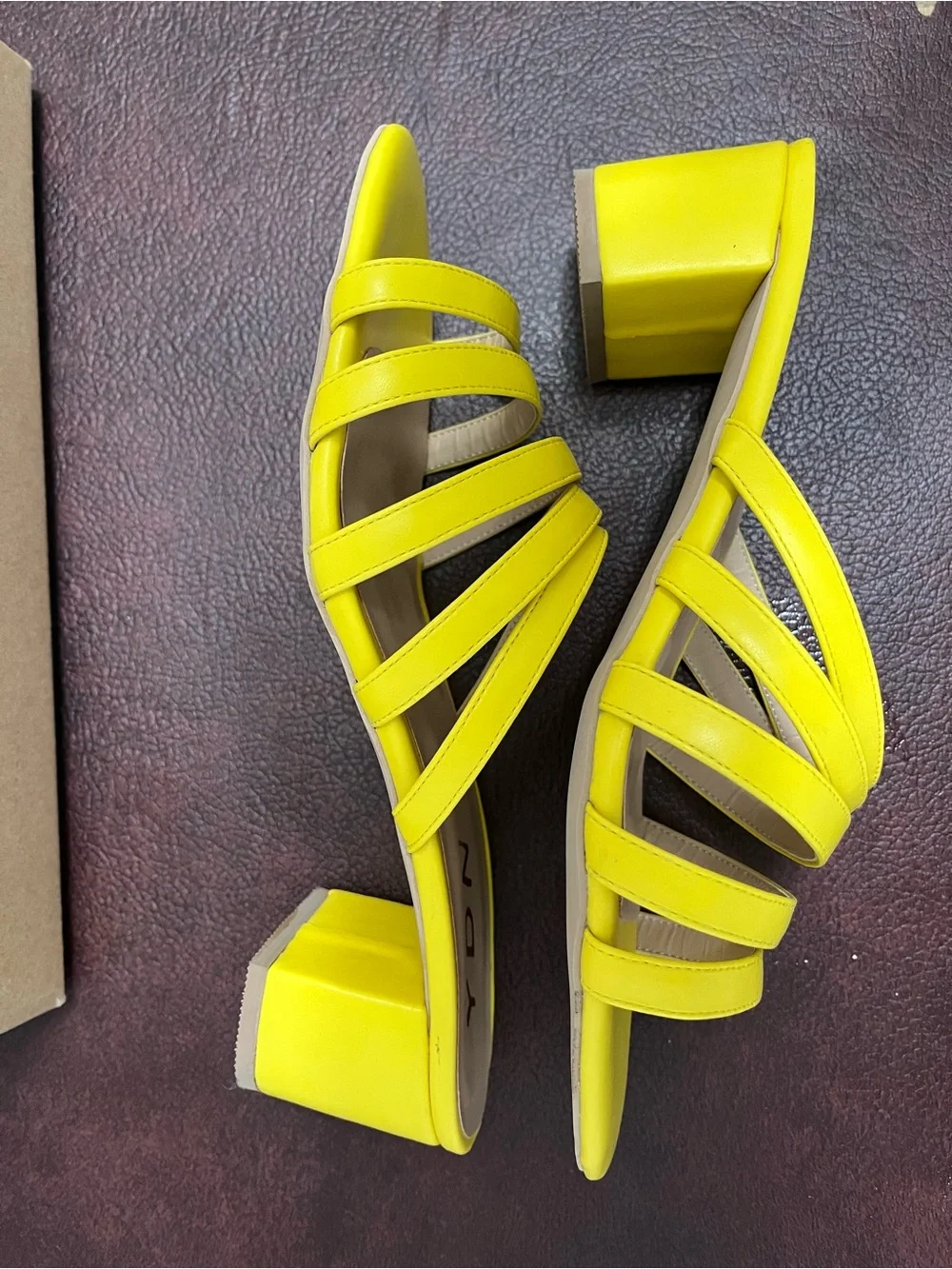 YDN yellow sandals 7.5